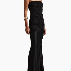 Reiss Black Selina Ruched Strapless Maxi Dress
New with tags